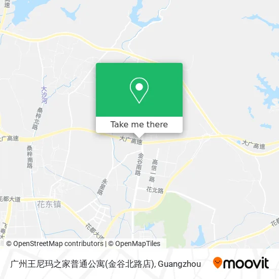 广州王尼玛之家普通公寓(金谷北路店) map