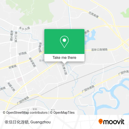 依信日化连锁 map