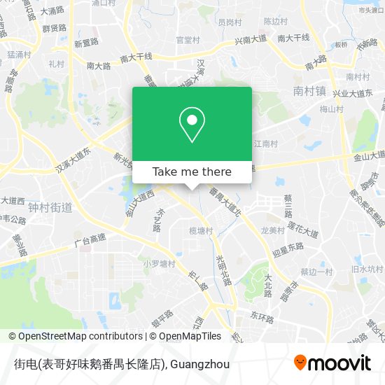 街电(表哥好味鹅番禺长隆店) map