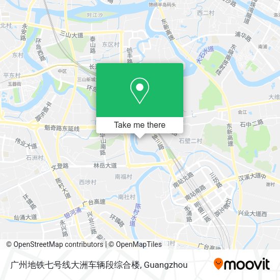 广州地铁七号线大洲车辆段综合楼 map