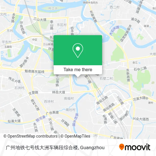 广州地铁七号线大洲车辆段综合楼 map