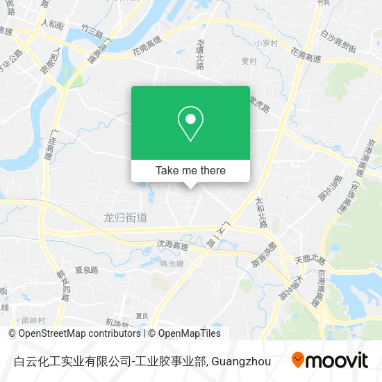 白云化工实业有限公司-工业胶事业部 map