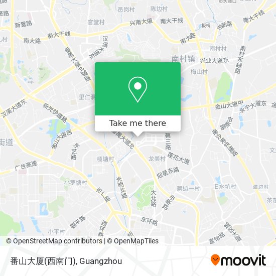 番山大厦(西南门) map