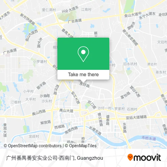 广州番禺番安实业公司-西南门 map