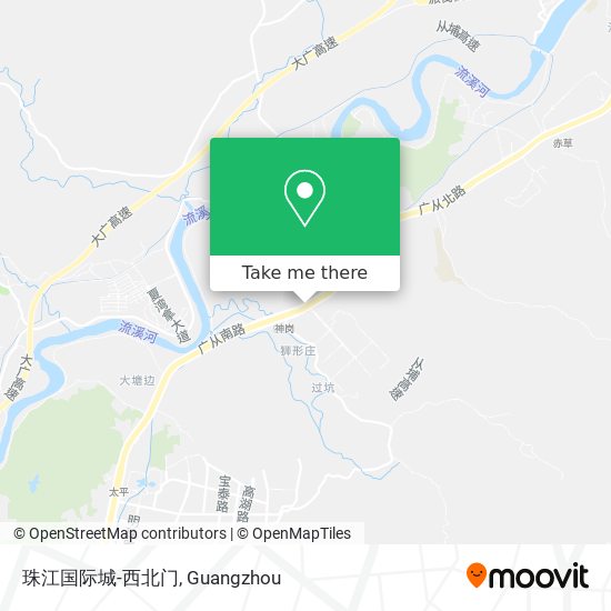 珠江国际城-西北门 map
