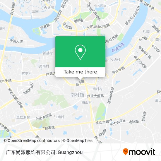 广东尚派服饰有限公司 map