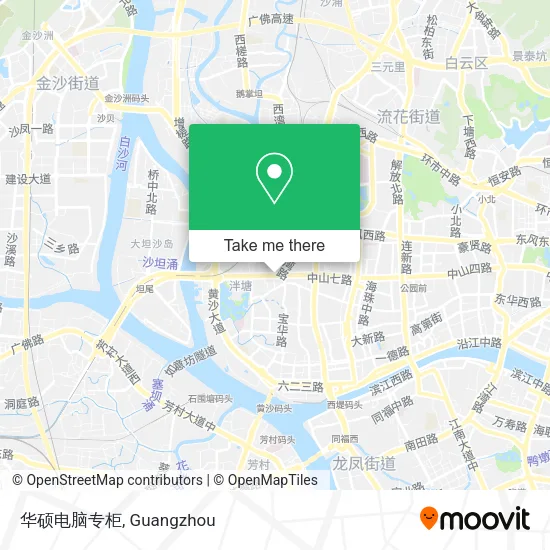 华硕电脑专柜 map