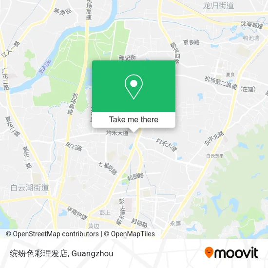 缤纷色彩理发店 map