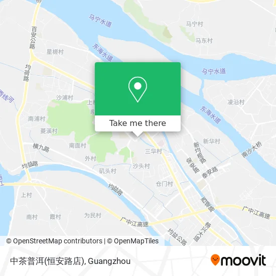 中茶普洱(恒安路店) map