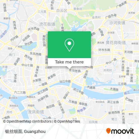 银丝细面 map