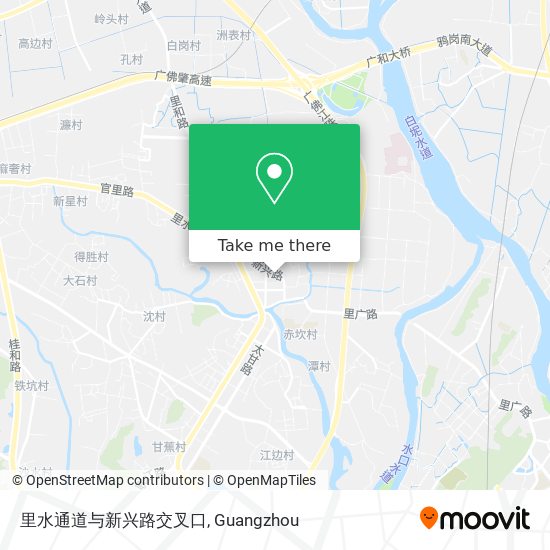里水通道与新兴路交叉口 map