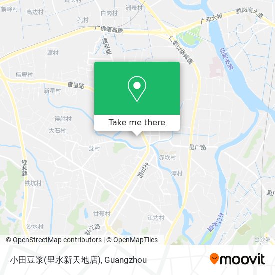 小田豆浆(里水新天地店) map