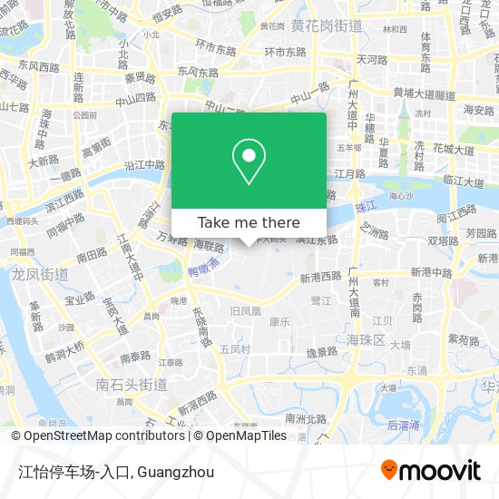 江怡停车场-入口 map