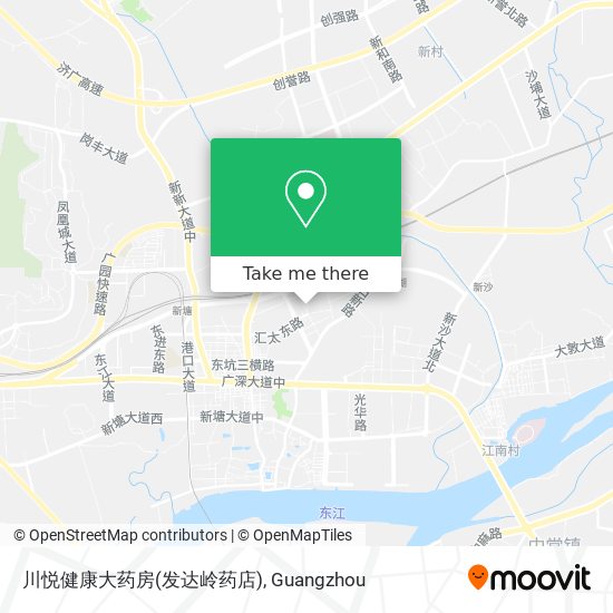 川悦健康大药房(发达岭药店) map