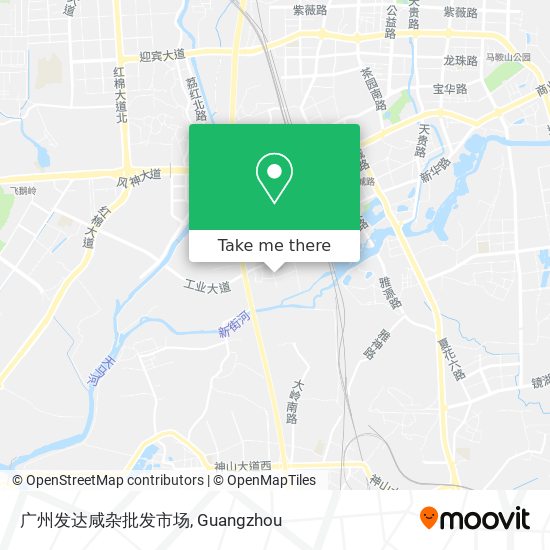 广州发达咸杂批发市场 map