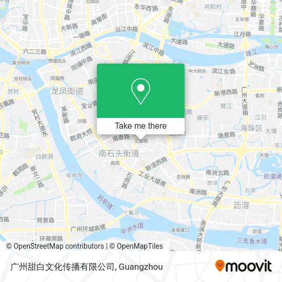 广州甜白文化传播有限公司 map