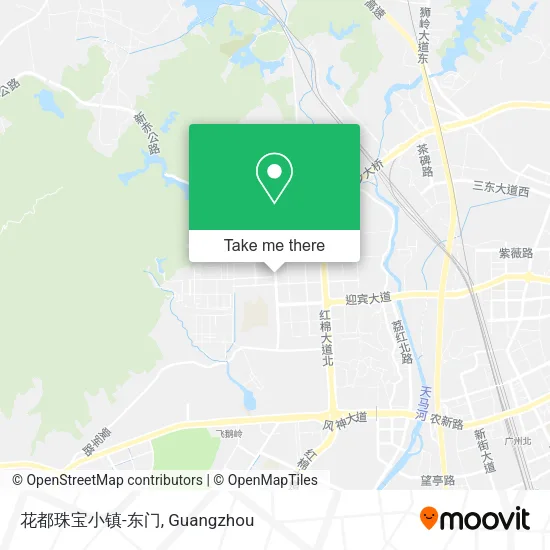 花都珠宝小镇-东门 map