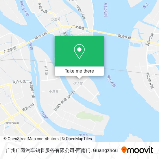 广州广爵汽车销售服务有限公司-西南门 map
