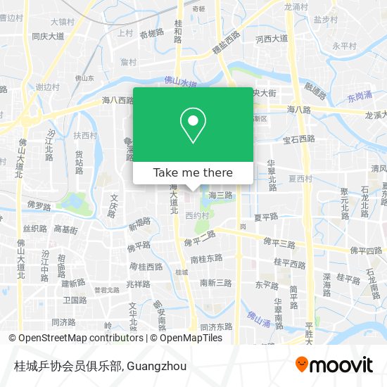 桂城乒协会员俱乐部 map