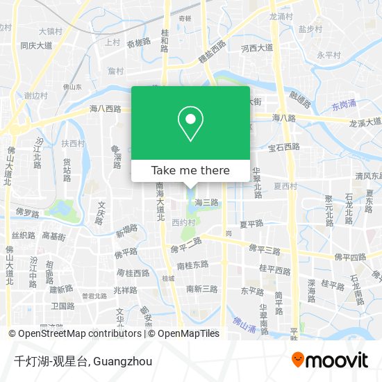 千灯湖-观星台 map