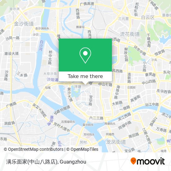 满乐面家(中山八路店) map