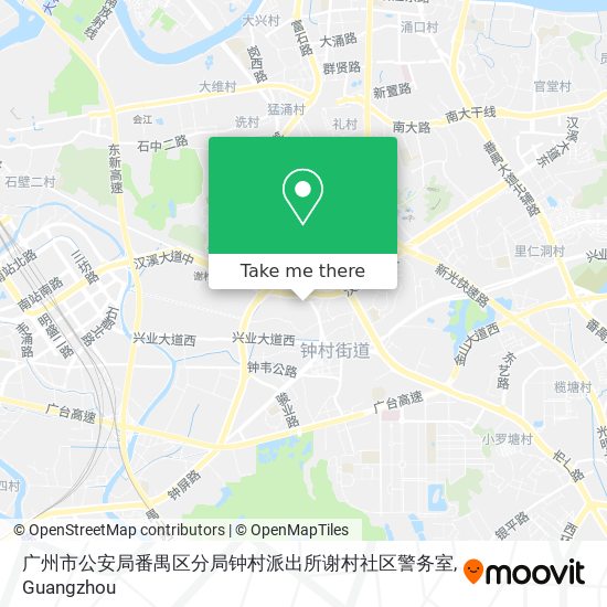 广州市公安局番禺区分局钟村派出所谢村社区警务室 map
