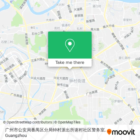 广州市公安局番禺区分局钟村派出所谢村社区警务室 map