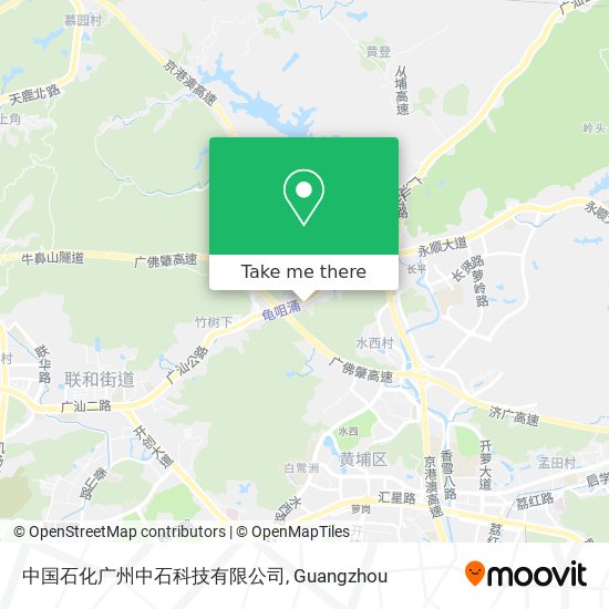 中国石化广州中石科技有限公司 map