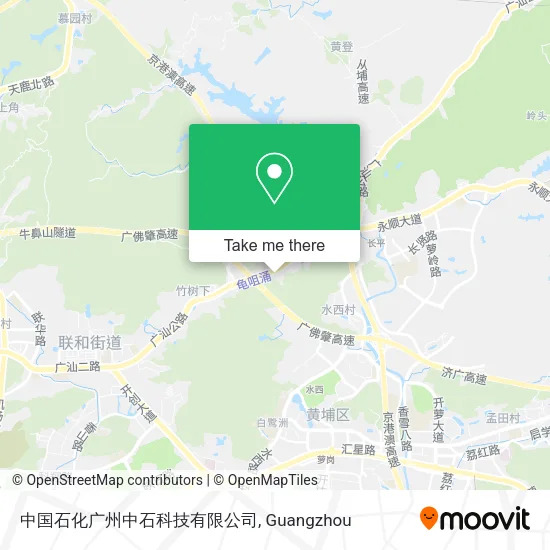 中国石化广州中石科技有限公司 map