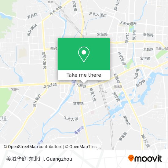 美域华庭-东北门 map