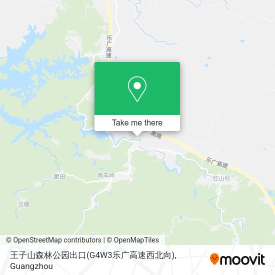 王子山森林公园出口(G4W3乐广高速西北向) map