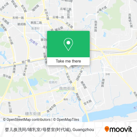 婴儿换洗间/哺乳室/母婴室(时代城) map