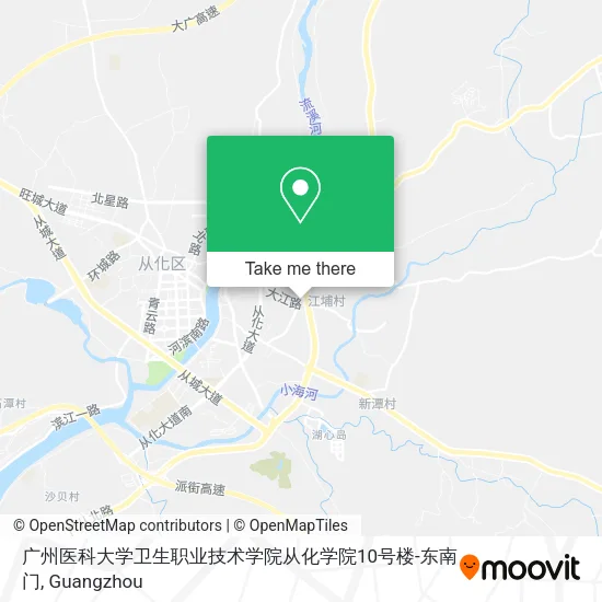 广州医科大学卫生职业技术学院从化学院10号楼-东南门 map