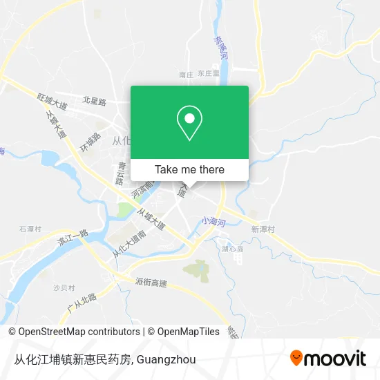 从化江埔镇新惠民药房 map