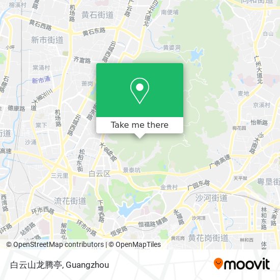 白云山龙腾亭 map