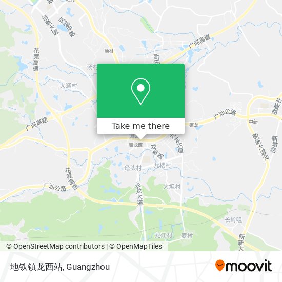 地铁镇龙西站 map