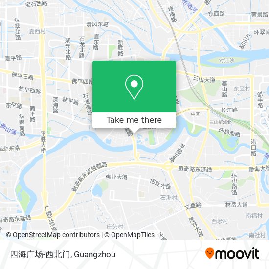 四海广场-西北门 map