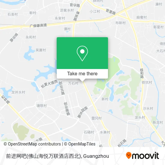 前进网吧(佛山海悦万联酒店西北) map