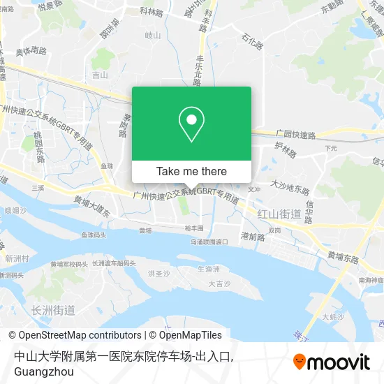 中山大学附属第一医院东院停车场-出入口 map
