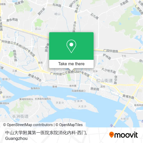 中山大学附属第一医院东院消化内科-西门 map