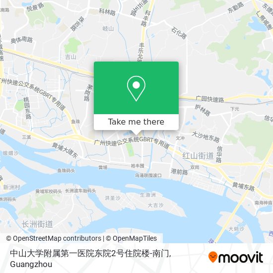 中山大学附属第一医院东院2号住院楼-南门 map