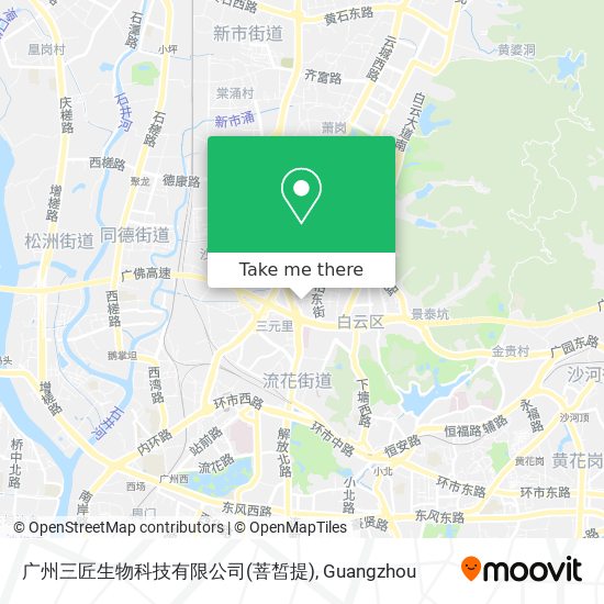 广州三匠生物科技有限公司(菩皙提) map