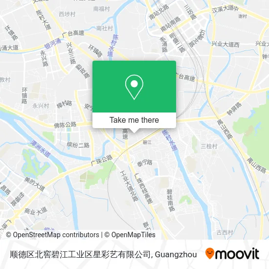顺德区北窖碧江工业区星彩艺有限公司 map