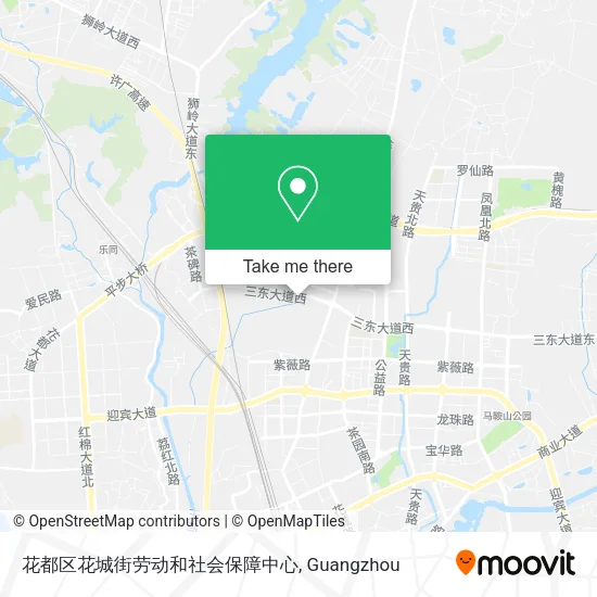 花都区花城街劳动和社会保障中心 map
