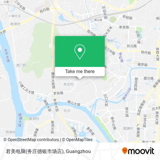 君美电脑(务庄德银市场店) map