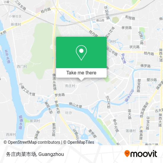 务庄肉菜市场 map