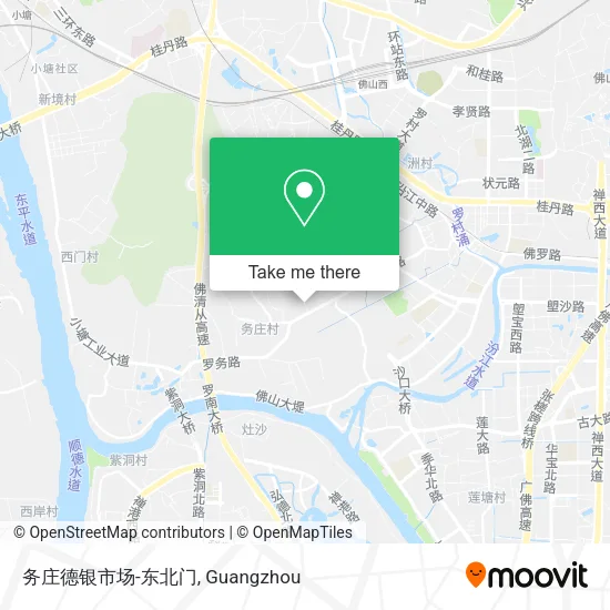 务庄德银市场-东北门 map