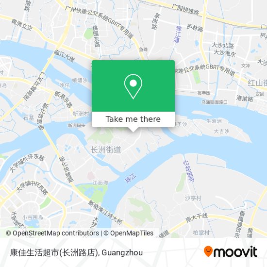 康佳生活超市(长洲路店) map