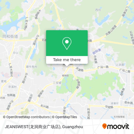 JEANSWEST(龙洞商业广场店) map
