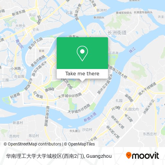 华南理工大学大学城校区(西南2门) map